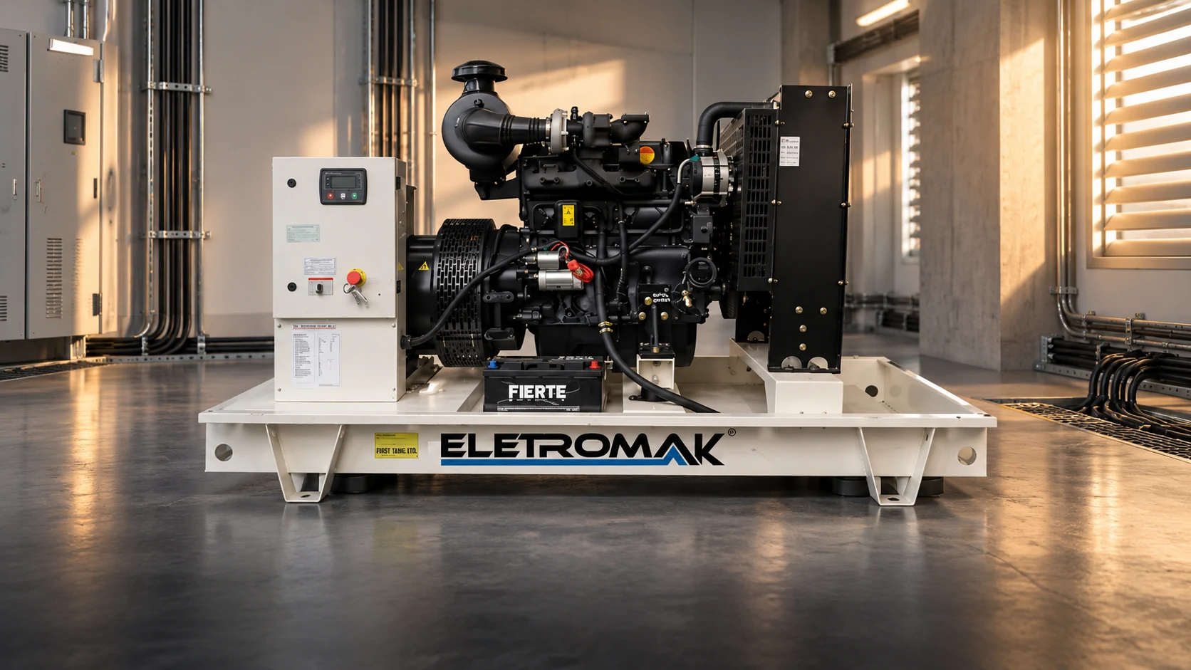 Eletromak diesel generator in an illustrative facility setting