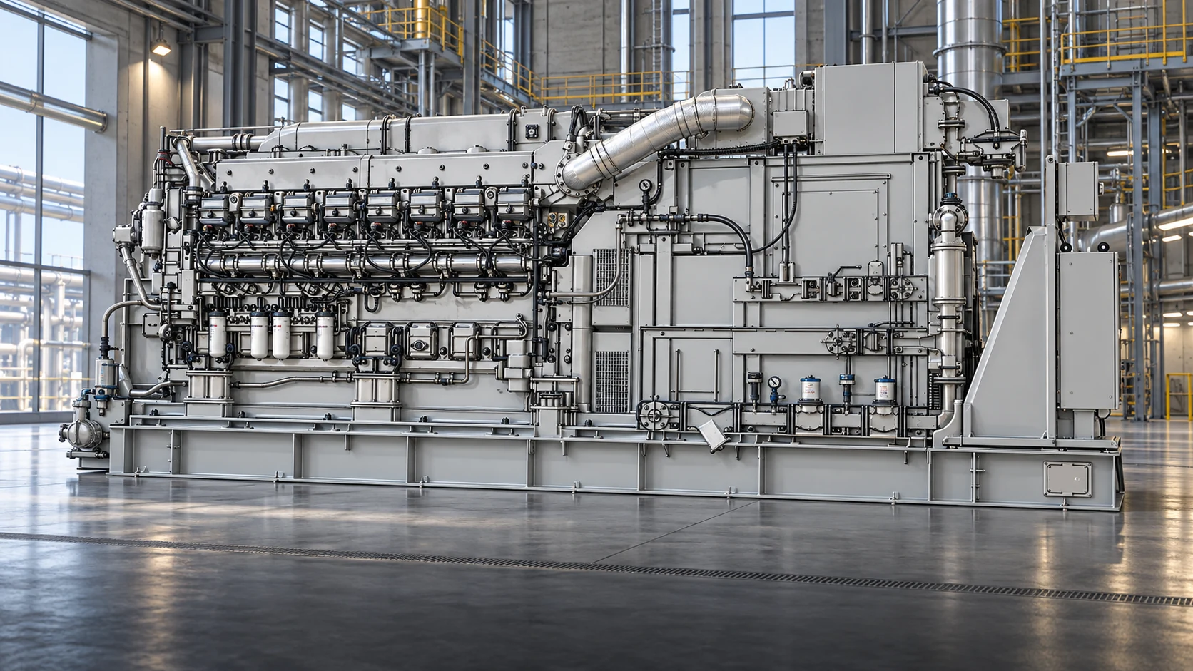 Mitsubishi gas generator in an illustrative facility setting