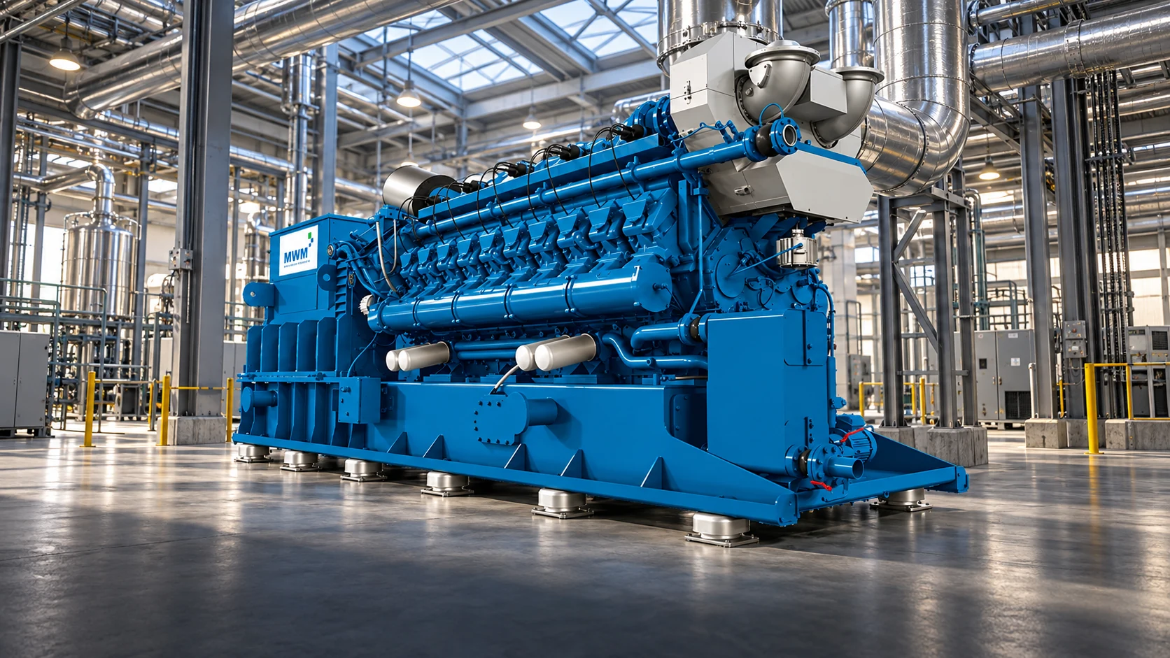 MWM gas generator in an illustrative facility setting