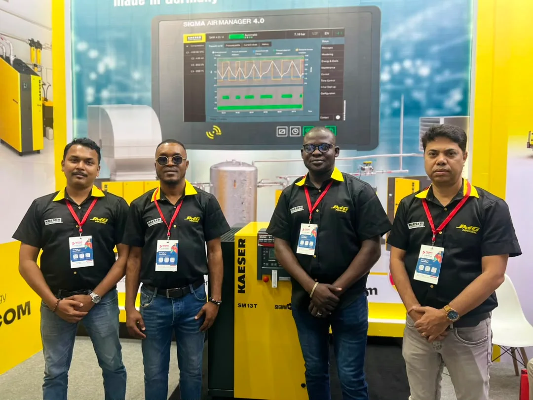 JMG Air Compressor team at Propak West Africa 2026